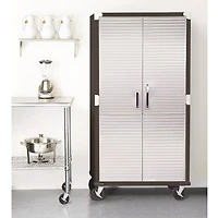 Armoire de rangement roulante UltraHD, Graphite, 91 cm (L) x 46 cm (P) x 183 cm (H)