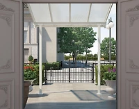 Canopia by Palram Sierra 7,4 pi x 7,5 pi Abri de patio en aluminium - Blanc