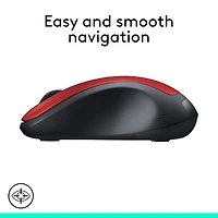 LogitechSouris Sans Fil Pleine Taille Ambidextre avec Récepteur USB Argent