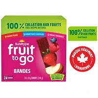 SunRype Fruit to Go 100% Fruit Snack Pack, 24 x 14 g