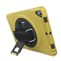 CTA Digital Protective Case with Built-in 360-degree Rotatable Grip Kickstand for iPad 7th and 8th Gen 10.2-in, iPad Air 3 and iPad Pro 10.5-in - Yellow