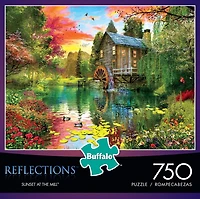 Buffalo Games - Reflections - Sunset at The Mill - 750 Piece Jigsaw Puzzle