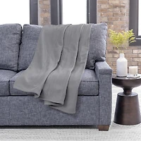 Jeté chauffant en molleton de Sunbeam , Gris  Ultime, 4 réglages de chaleur, arrêt automatique de 4 heures, chaleur douillette, 50 po x 60 po Jeté Chauffant, 50" x 60"