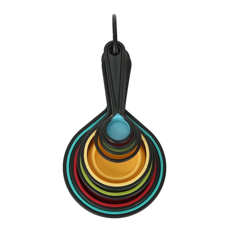Ensemble de 8 tasses à mesurer et cuillères à mesurer pliables en silicone de Mainstays Ensemble de mesure 8 pièces Mainstays