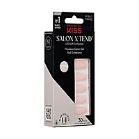 KISS Salon X-Tend LED gel doux, Gloria, Moyen Amande, 30u. Seamless Underlash