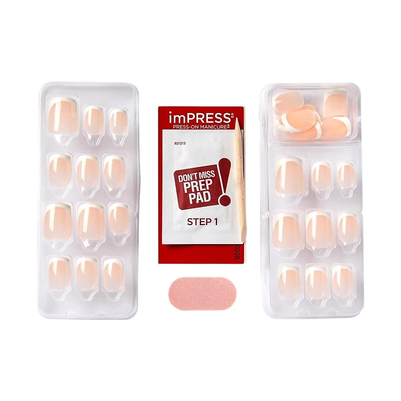 imPRESS French, The no Glue Mani, Model, Short Squoval, 30 count., Model