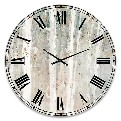 Designart 'A Woodland Walk into the Forest V' Traditional wall clock