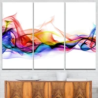 Tableau sur toile imprimée Design Art Fumée abstrait contemporains