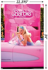 Mattel Barbie: The Movie - Barbie Car Wall Poster, 22.375" x 34"