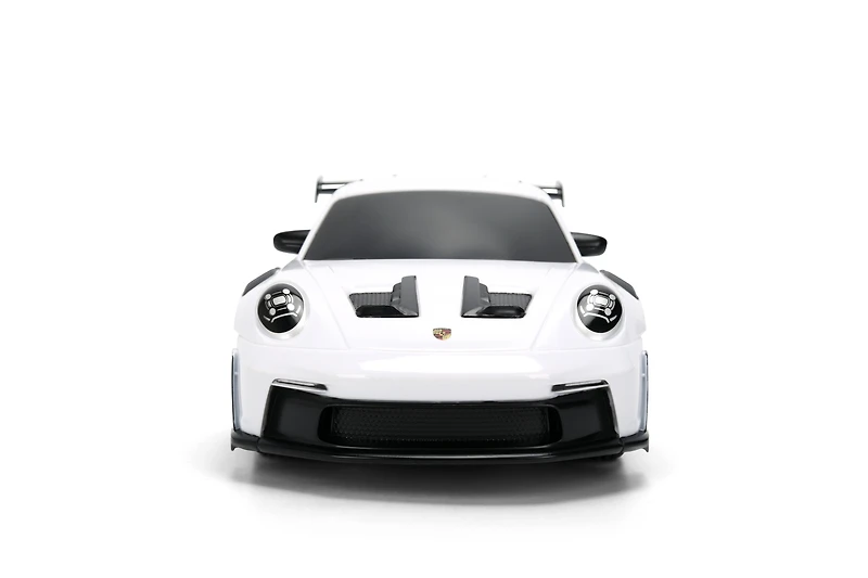 Jada Toys Porsche 911 (992) GT3 RS – 1:16 RC – USB Rechargeable with Turbo Function, Radio Control Cars(White/Red)