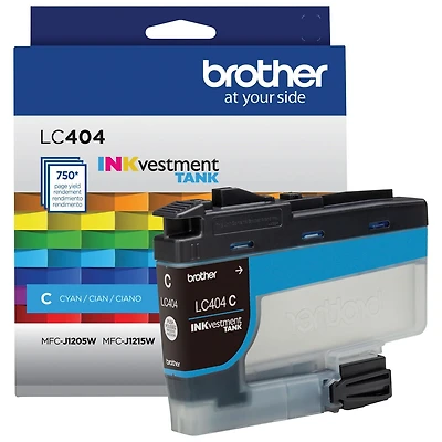 Brother LC404CS Cartouche d’encre authentique cyan à rendement standard