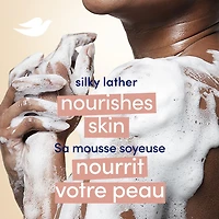 Dove Pain de Beauté Nettoyant Doux hydrate pour aider à rééquilibrer la peau Pêche et Lait de Riz avec 1/4 de crème hydratante,