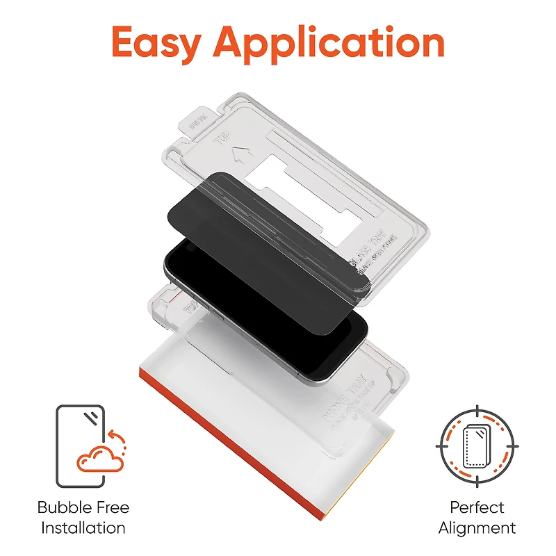 Protection de confidentialité Corning Glass pour iPhone 12/12 Pro