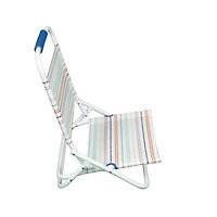 Mainstays Beach Sand Chair, Dots, Nouveau, 50% Polyester recyclé