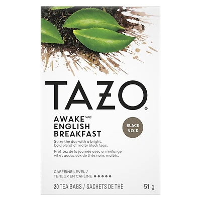 Thé Noir Tazo Awake Paquet de 20