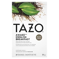 Tazo Awake English Breakfast Tea, Pack of 20