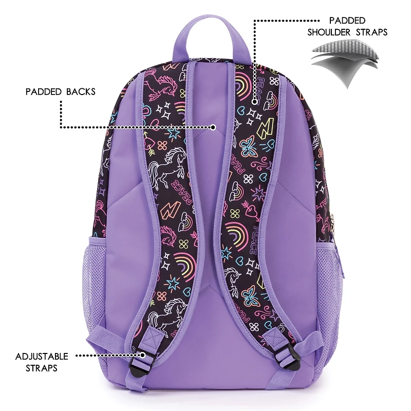 Jetstream Multi-Compartment Backpack with Front Pockets & Mesh Sides, School Back Pack