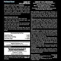 Liquid-Vet® Supplément pour la santé des dents et gencives des chiens, saveur rôti de bœuf, 16 oz liq 16 fois liquides / 474 ml