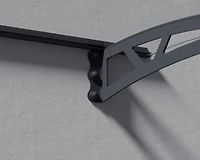 Auvent de porte Altair CANOPIA de PALRAM 3 pi x 14 pi - Gris