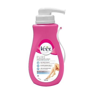 Veet® crème dépilatoire Pure™ jambes et corps, peau sensible, 400 ml 400 ml