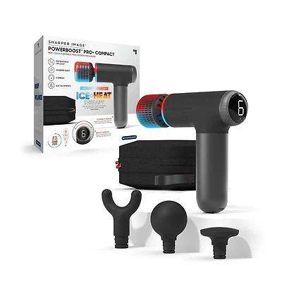 Sharper Image® Powerboost® Pro+ Compact Hot & Cold Percussion Massager