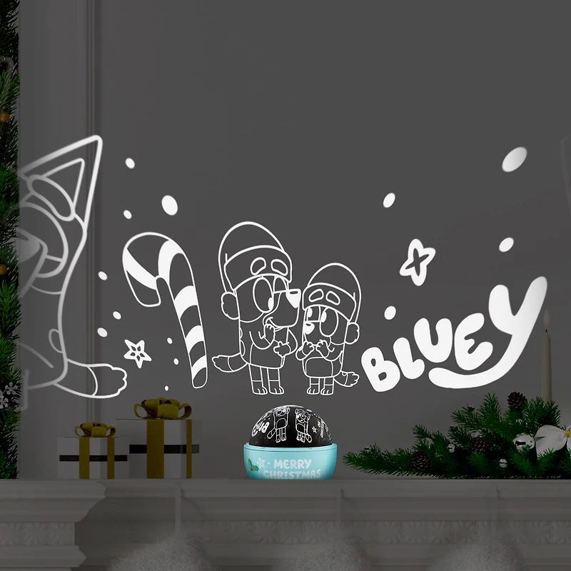 Christmas Lightshow Projection Bluey Shadow Light