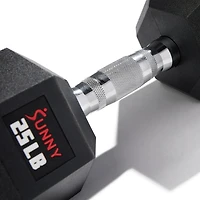 Sunny Health & Fitness Core Fit Hex Style Dumbbell 35 LBS, Single- SF-DB03