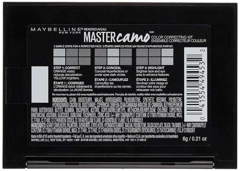Maybelline New York Facestudio Master Camo Colour Correcting Kit