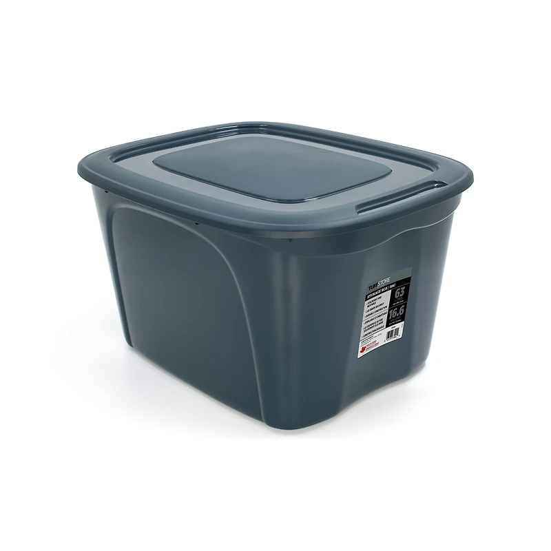Marque Tuffstore Capacité de 63L (16,6 gal), Gamme Utilitaire, Fourre-tout de Rangement en Mer Sombre