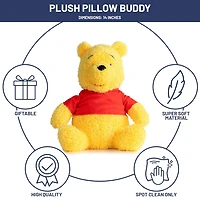 Winnie The Pooh Fuzzy Plush Pillow Buddy