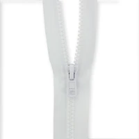 Costumakers One-Way Separating Zipper 60 cm (24), White, #5 Vison Melded Teeth, 60 cm / 24"