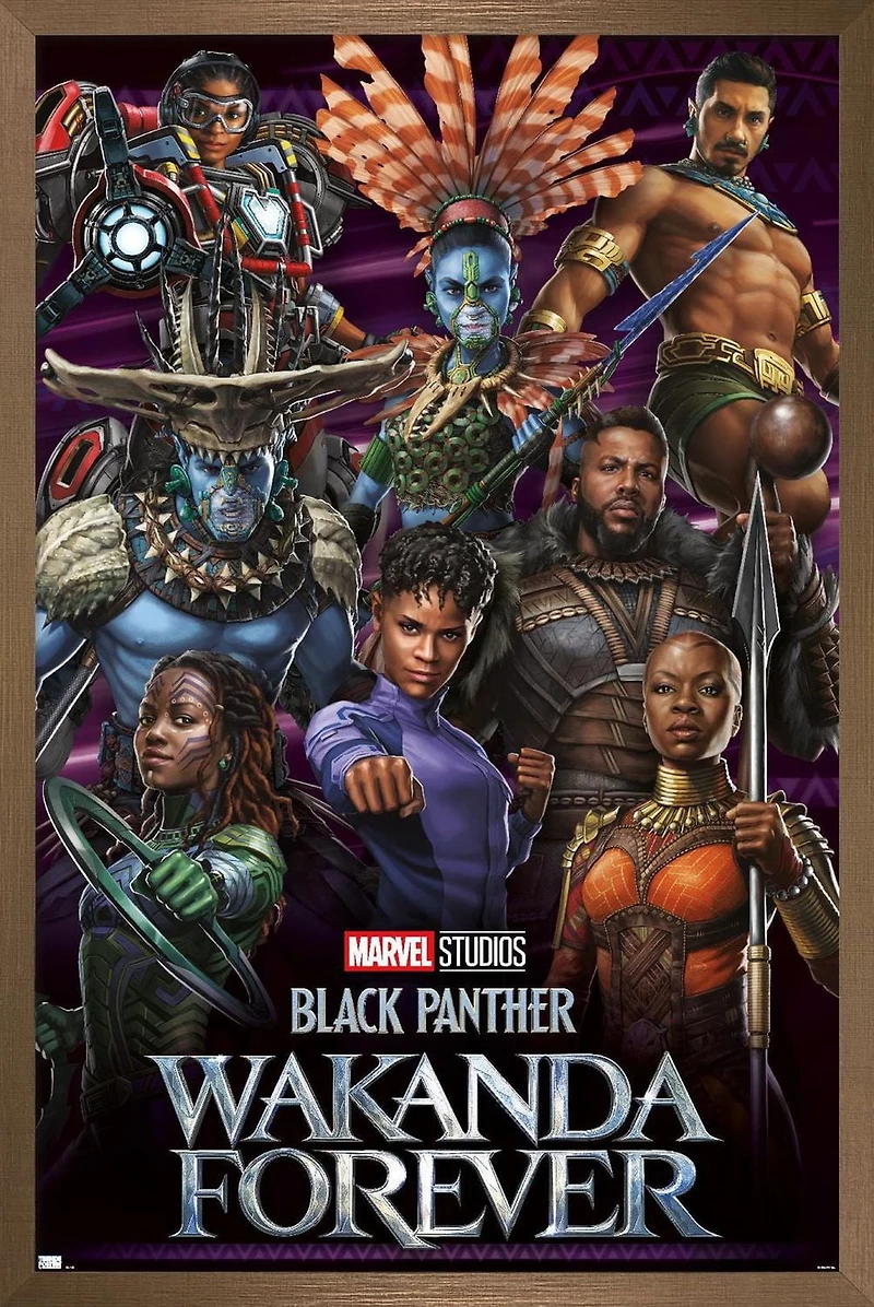 Marvel Black Panther: Wakanda Forever - Group Wall Poster