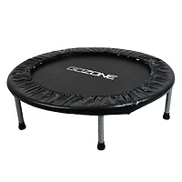 GoZone 36” Mini Fitness Trampoline – Black, With padded frame cover