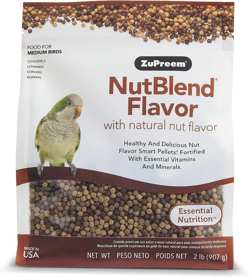 Nourriture quotidienne pour oiseaux Zupreem NutBlend à saveur naturelle