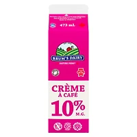 Brum's 10% M.F Coffee Cream