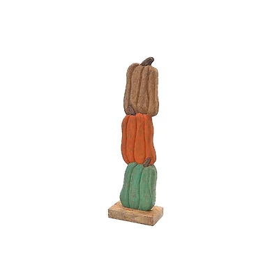 Citrouilles Triples Empilables en Bois de Manguier