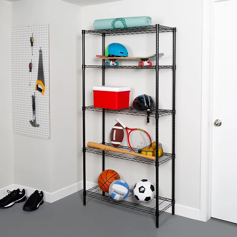Honey Can Do 5-Tier Adjustable Storage Shelving Unit