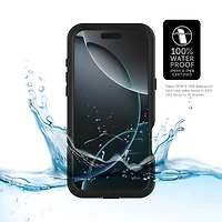 Coque étanche Body Glove Tidal pour iPhone 16 Pro Max - Noir/Transparent