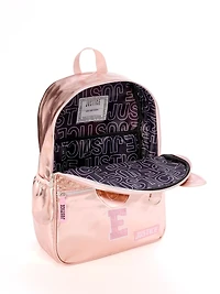 Ensemble sac à dos « E » Kitty rose pailleté Purr-fectly