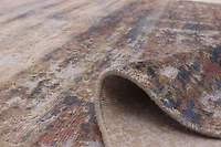 ECARPETGALLERY 5'0" x 7'6" Transitional Galleria Hand-knotted Area Rug for Living Room, Dining Room and Bedroom in Grey