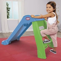 Premier toboggan de Little Tikes - Bleu/vert Se plie et se déplie