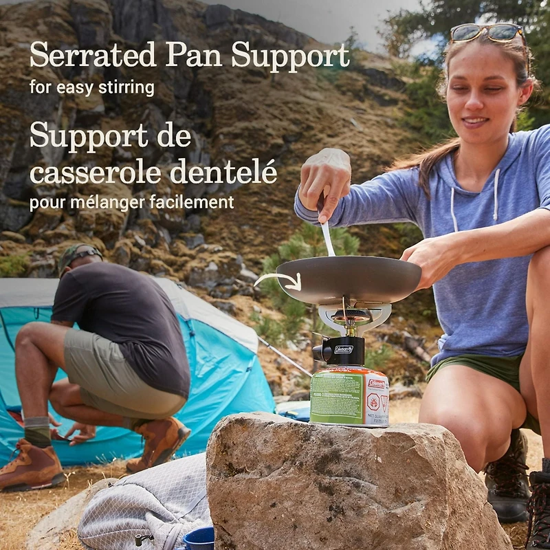 Réchaud de randonnée à un brûleur Coleman noir