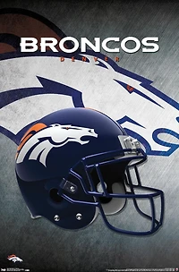 NFL Denver Broncos - Helmet 16 Wall Poster, 22.375" x 34"