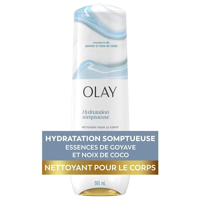 Olay Indulgent Moisture Body Wash Infused with Vitamin B3, Notes of Guava and Coconut