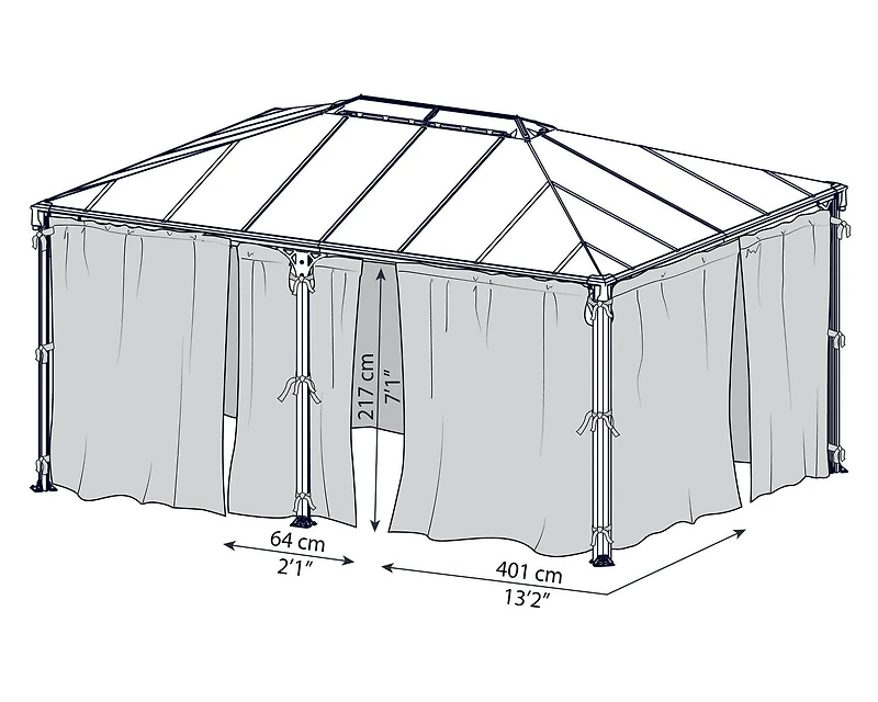 Palram Martinique 5000 / Milano 4300 Mosquito Netting