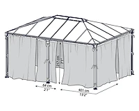 Palram Martinique 5000 / Milano 4300 Mosquito Netting