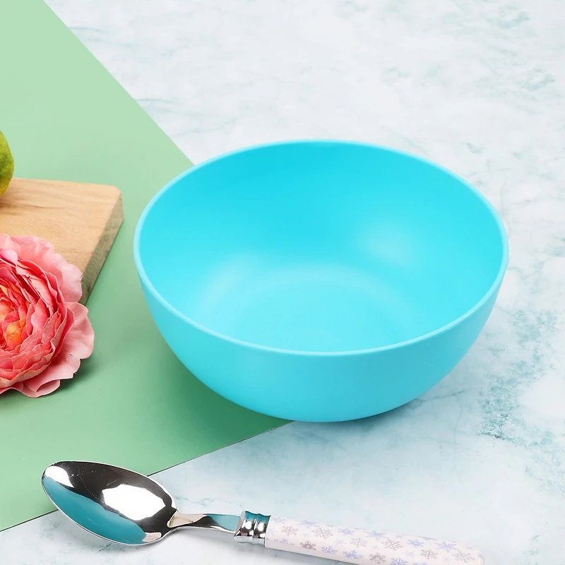 Mainstays Teal Plastic Bowl  6.75 Inch 1pc