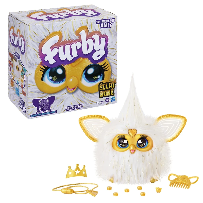 Furby Gold Glam Interactive Plush Toy - French Version