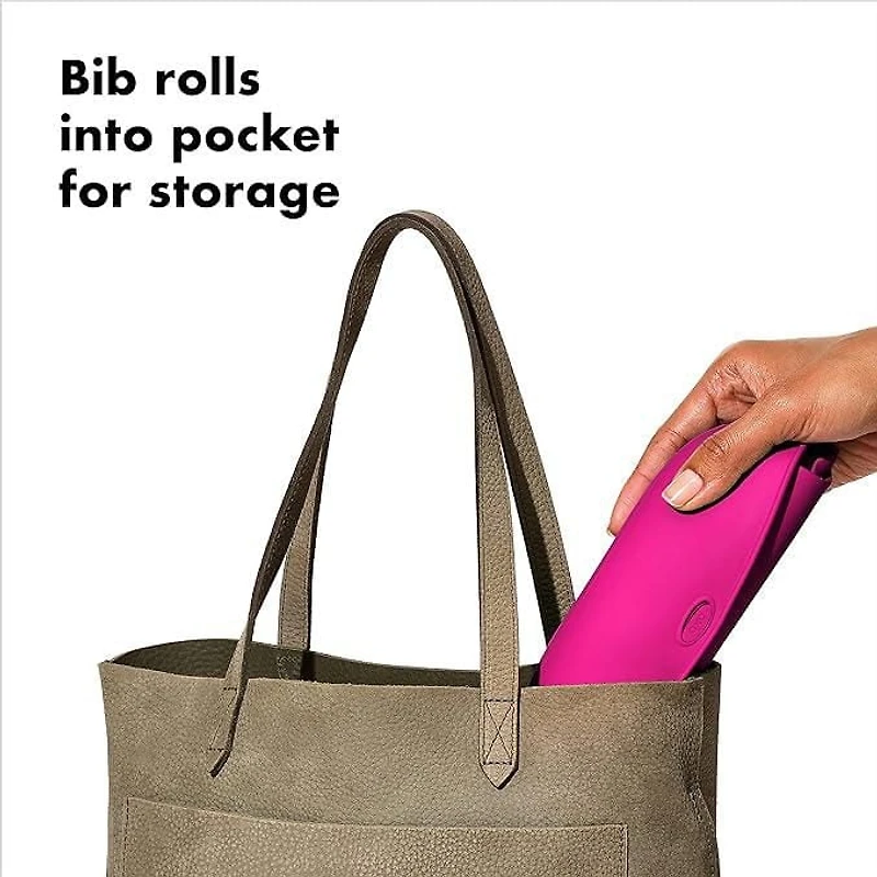 OXO Tot - Bavoir à manches roulées - Pour jouer ou les repas - Bébé et tout-petit à partir de 9 mois - Rose
