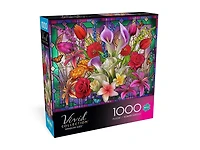 Buffalo Games - Vivid Collection - Window Lilies - 1000 Piece Jigsaw Puzzle